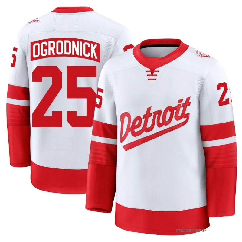 Men's John Ogrodnick Detroit Red Wings 2025 Stadium Series Jersey - White Premium
