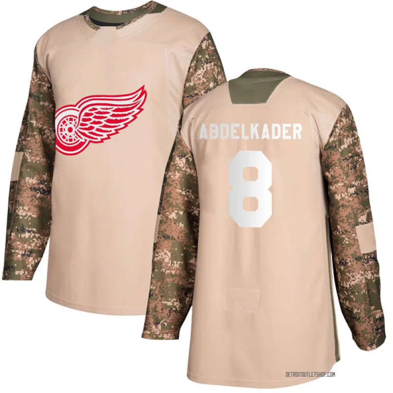 Men's Justin Abdelkader Detroit Red Wings Veterans Day Practice Jersey - Camo Authentic