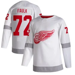 Men's Justin Faulk Detroit Red Wings 2020/21 Reverse Retro Jersey - White Authentic
