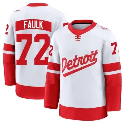 Men's Justin Faulk Detroit Red Wings 2025 Stadium Series Jersey - White Premium
