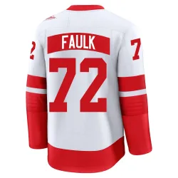 Men's Justin Faulk Detroit Red Wings 2025 Stadium Series Jersey - White Premium