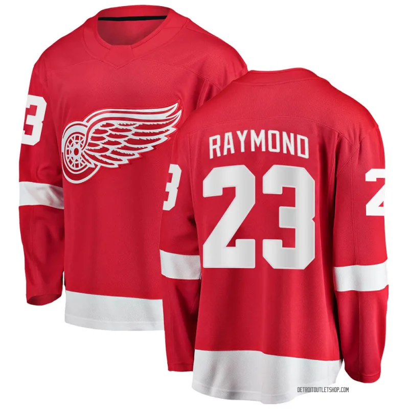 Men's Lucas Raymond Detroit Red Wings Home Jersey - Red Breakaway