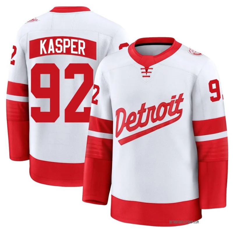Men's Marco Kasper Detroit Red Wings 2025 Stadium Series Jersey - White Premium