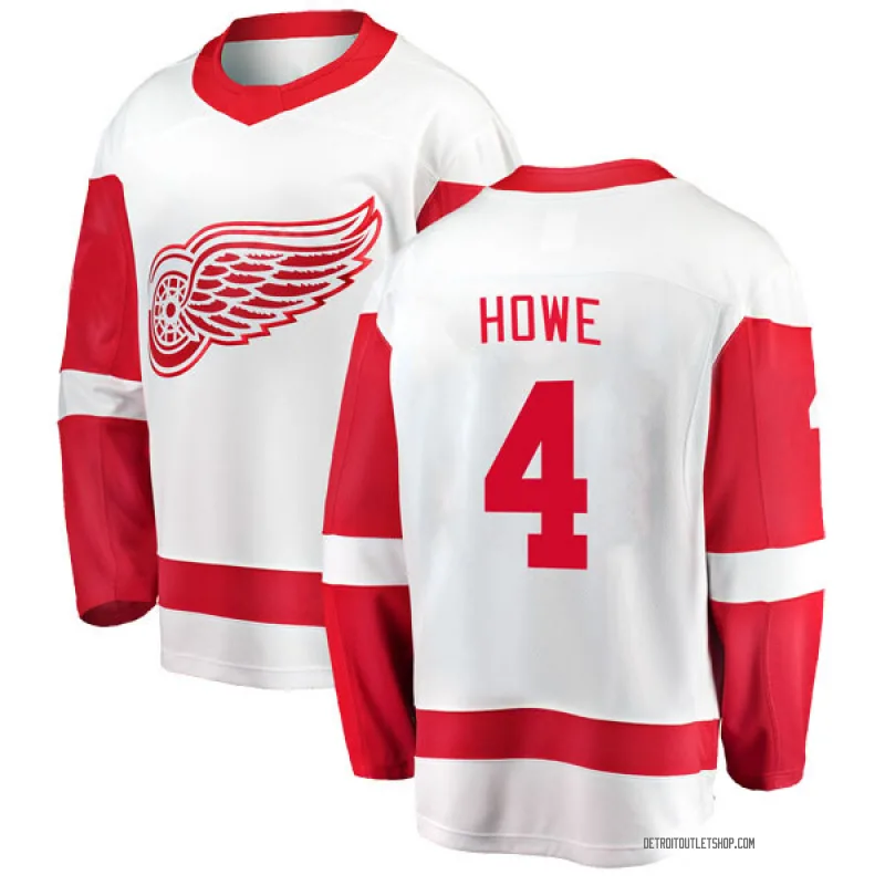 Men's Mark Howe Detroit Red Wings Away Jersey - White Breakaway