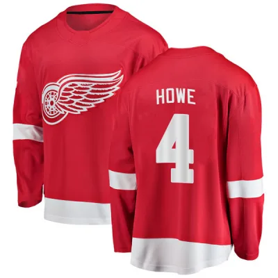 Men's Mark Howe Detroit Red Wings Home Jersey - Red Breakaway