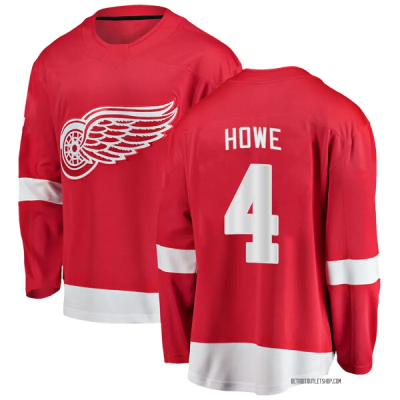 Men's Mark Howe Detroit Red Wings Home Jersey - Red Breakaway