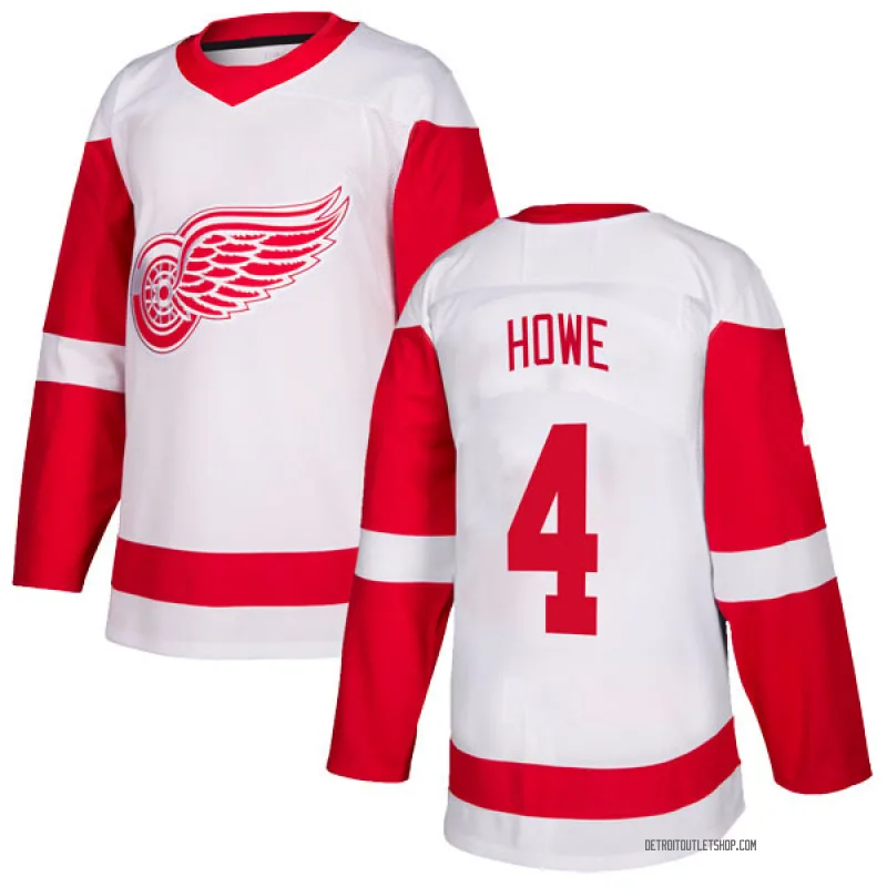 Men's Mark Howe Detroit Red Wings Jersey - White Authentic