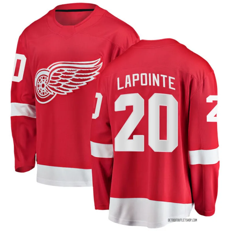 Men's Martin Lapointe Detroit Red Wings Home Jersey - Red Breakaway