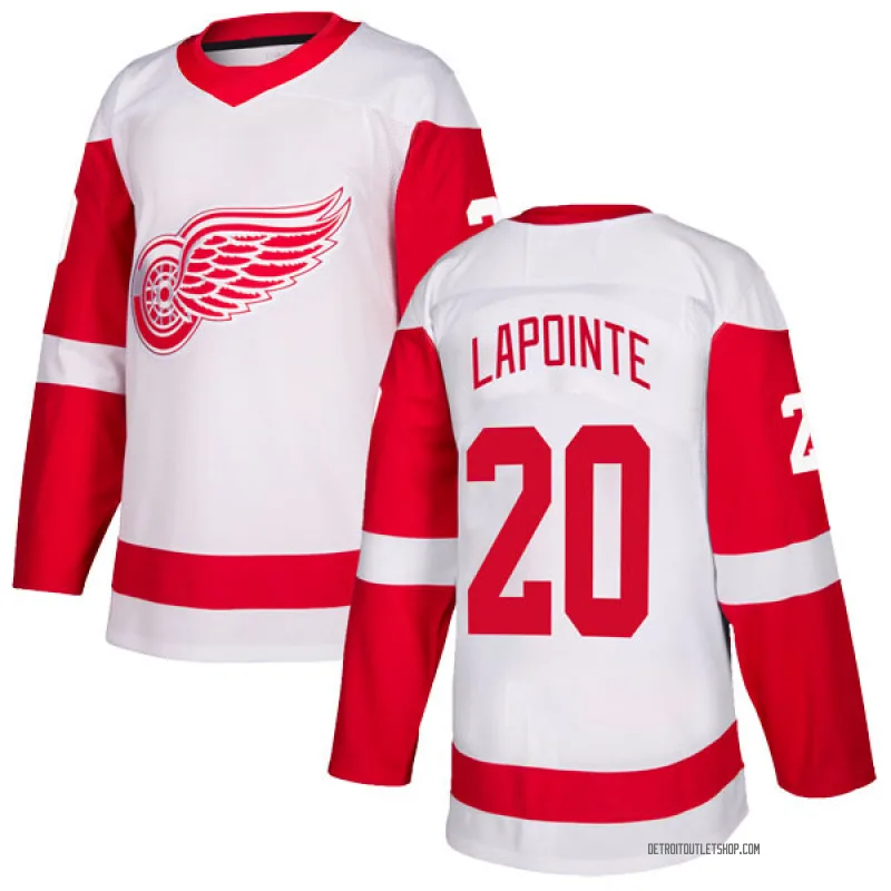 Men's Martin Lapointe Detroit Red Wings Jersey - White Authentic