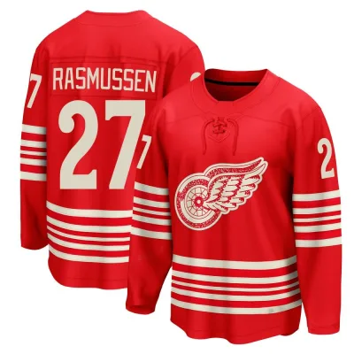 Men's Michael Rasmussen Detroit Red Wings Centennial Jersey - Red Breakaway