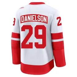 Men's Nate Danielson Detroit Red Wings 2025 Stadium Series Jersey - White Premium