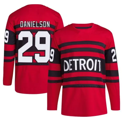Men's Nate Danielson Detroit Red Wings Reverse Retro 2.0 Jersey - Red Authentic