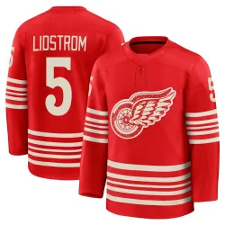 Men's Nicklas Lidstrom Detroit Red Wings Centennial Jersey - Red Premium