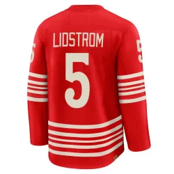 Men's Nicklas Lidstrom Detroit Red Wings Centennial Jersey - Red Premium