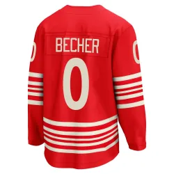 Men's Ondrej Becher Detroit Red Wings Centennial Jersey - Red Breakaway