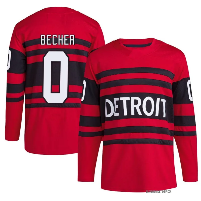 Men's Ondrej Becher Detroit Red Wings Reverse Retro 2.0 Jersey - Red Authentic