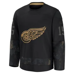 Men's Pat Verbeek Detroit Red Wings 2024 Military Appreciation Practice Jersey - Black Premium
