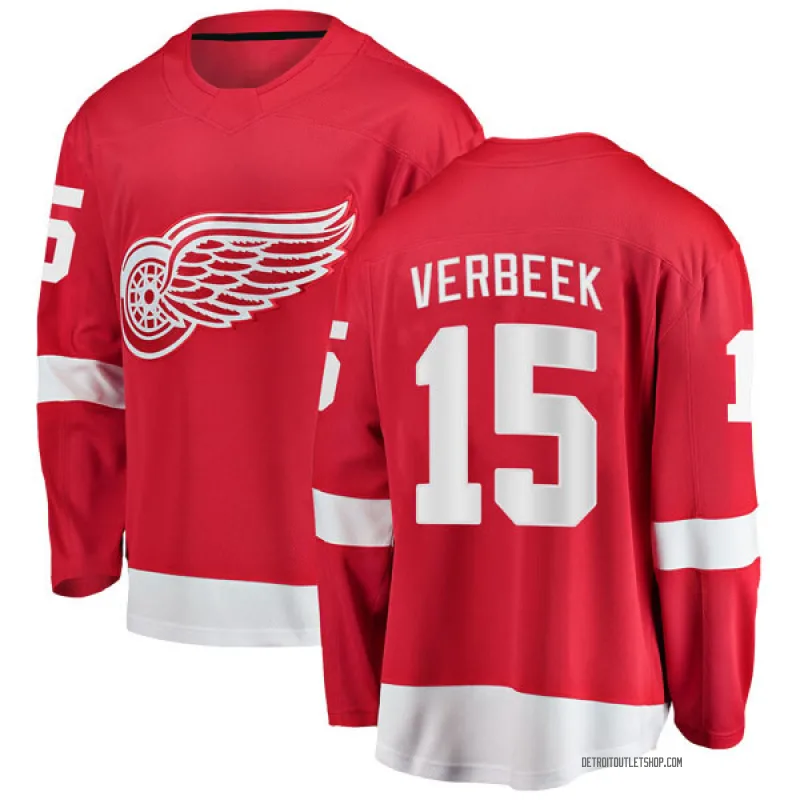 Men's Pat Verbeek Detroit Red Wings Home Jersey - Red Breakaway