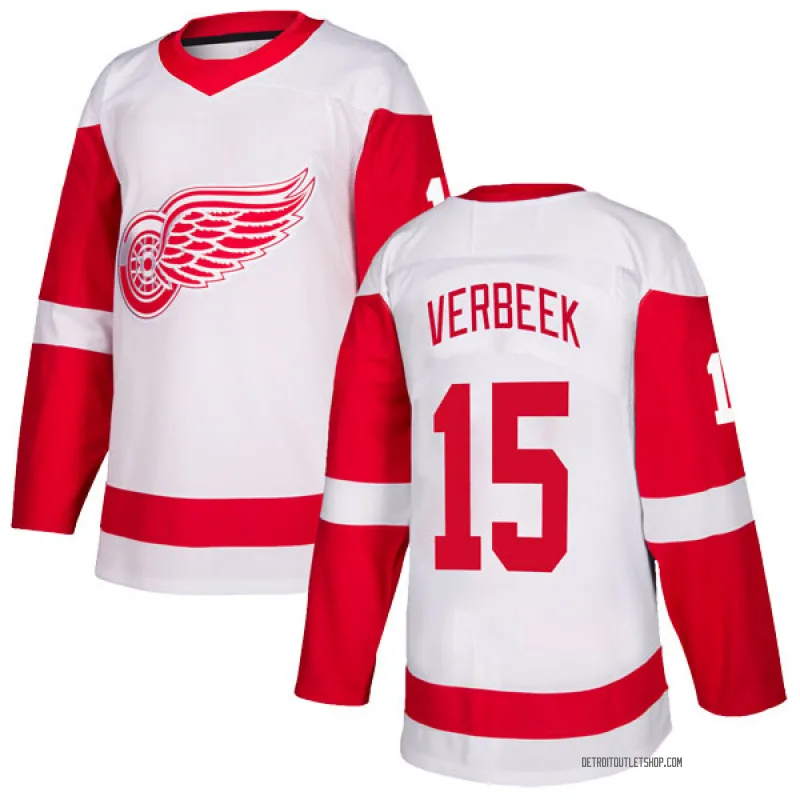 Men's Pat Verbeek Detroit Red Wings Jersey - White Authentic