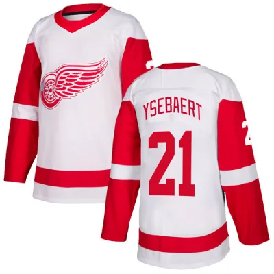 Men's Paul Ysebaert Detroit Red Wings Jersey - White Authentic
