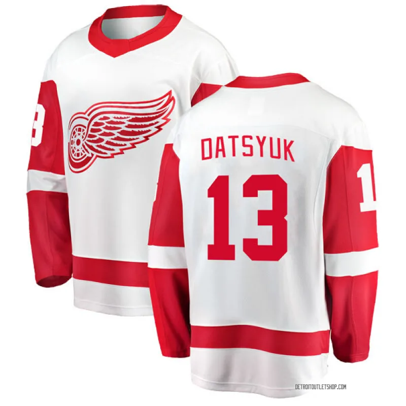 Men's Pavel Datsyuk Detroit Red Wings Away Jersey - White Breakaway