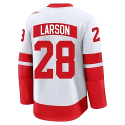 Men's Reed Larson Detroit Red Wings 2025 Stadium Series Jersey - White Premium