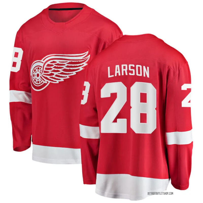Men's Reed Larson Detroit Red Wings Home Jersey - Red Breakaway