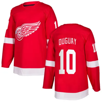 Men's Ron Duguay Detroit Red Wings Home Jersey - Red Authentic