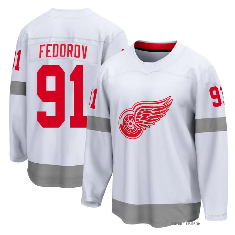 Men's Sergei Fedorov Detroit Red Wings 2020/21 Special Edition Jersey - White Breakaway