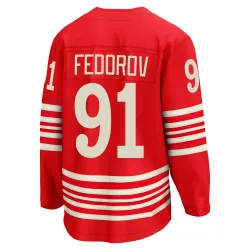 Men's Sergei Fedorov Detroit Red Wings Centennial Jersey - Red Breakaway