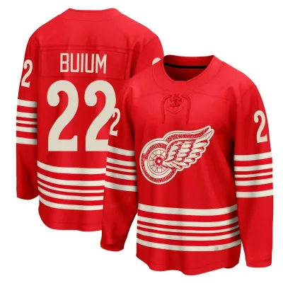 Men's Shai Buium Detroit Red Wings Centennial Jersey - Red Breakaway