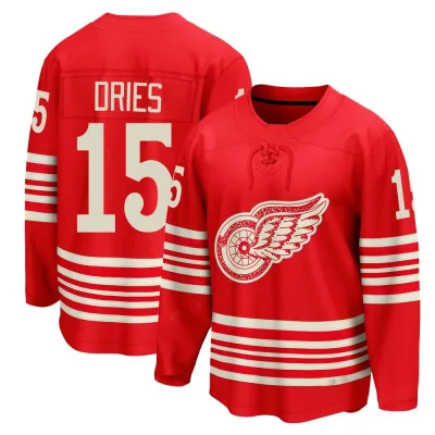 Men's Sheldon Dries Detroit Red Wings Centennial Jersey - Red Breakaway