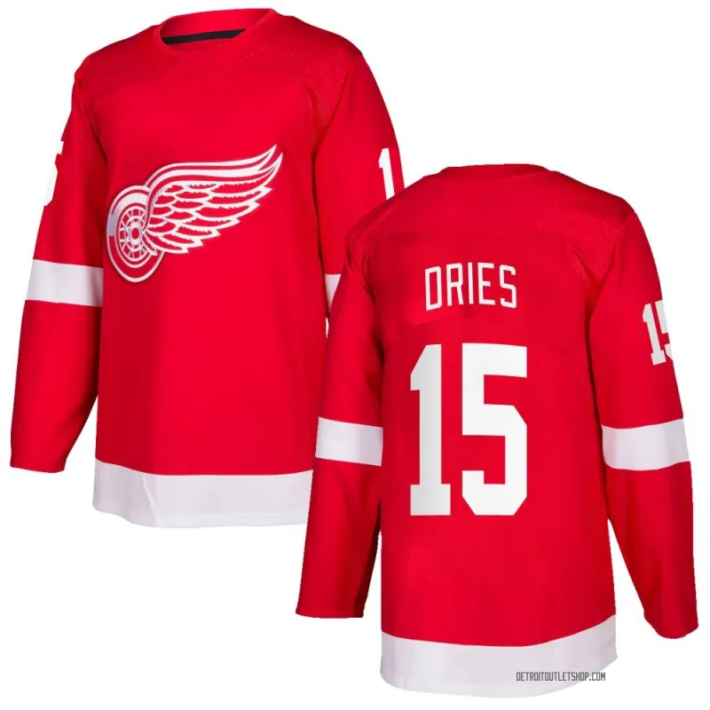Men's Sheldon Dries Detroit Red Wings Home Jersey - Red Authentic