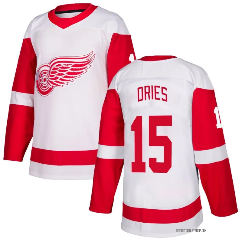 Men's Sheldon Dries Detroit Red Wings Jersey - White Authentic