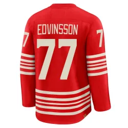 Men's Simon Edvinsson Detroit Red Wings Centennial Jersey - Red Premium