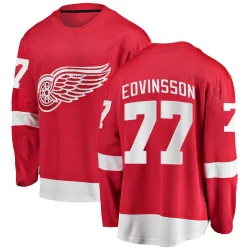 Men's Simon Edvinsson Detroit Red Wings Home Jersey - Red Breakaway