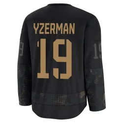Men's Steve Yzerman Detroit Red Wings 2024 Military Appreciation Practice Jersey - Black Premium