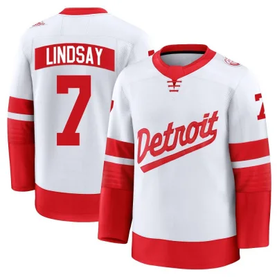 Men's Ted Lindsay Detroit Red Wings 2025 Stadium Series Jersey - White Premium