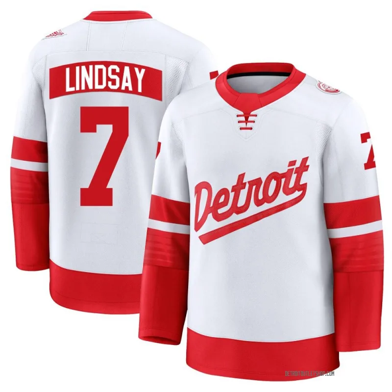 Men's Ted Lindsay Detroit Red Wings 2025 Stadium Series Jersey - White Premium