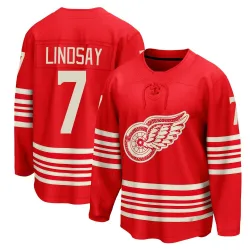 Men's Ted Lindsay Detroit Red Wings Centennial Jersey - Red Breakaway