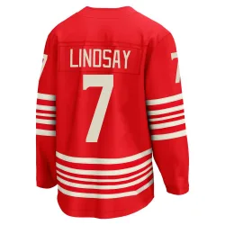 Men's Ted Lindsay Detroit Red Wings Centennial Jersey - Red Breakaway