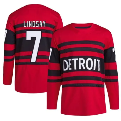 Men's Ted Lindsay Detroit Red Wings Reverse Retro 2.0 Jersey - Red Authentic