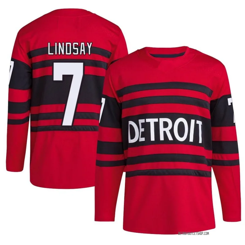 Men's Ted Lindsay Detroit Red Wings Reverse Retro 2.0 Jersey - Red Authentic