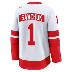 Men's Terry Sawchuk Detroit Red Wings 2025 Stadium Series Jersey - White Premium