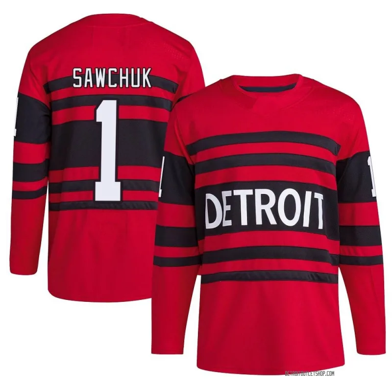 Men's Terry Sawchuk Detroit Red Wings Reverse Retro 2.0 Jersey - Red Authentic