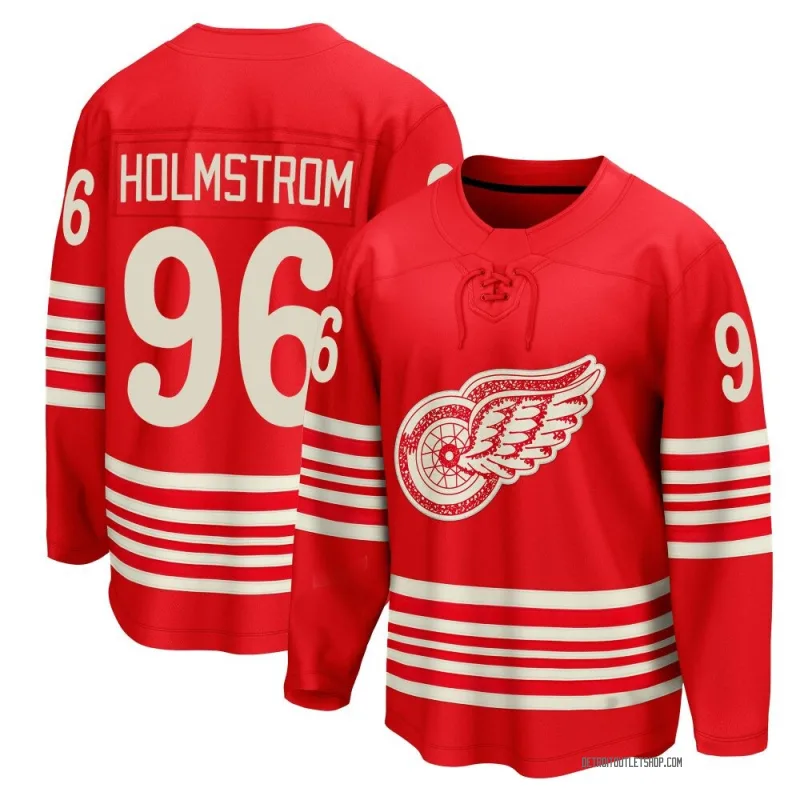 Men's Tomas Holmstrom Detroit Red Wings Centennial Jersey - Red Breakaway