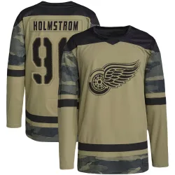 Men's Tomas Holmstrom Detroit Red Wings Military Appreciation Practice Jersey - Camo Authentic