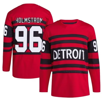Men's Tomas Holmstrom Detroit Red Wings Reverse Retro 2.0 Jersey - Red Authentic