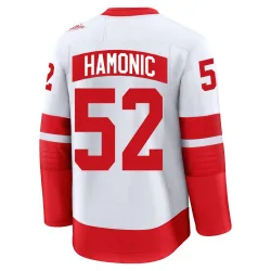 Men's Travis Hamonic Detroit Red Wings 2025 Stadium Series Jersey - White Premium