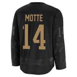 Men's Tyler Motte Detroit Red Wings 2024 Military Appreciation Practice Jersey - Black Premium